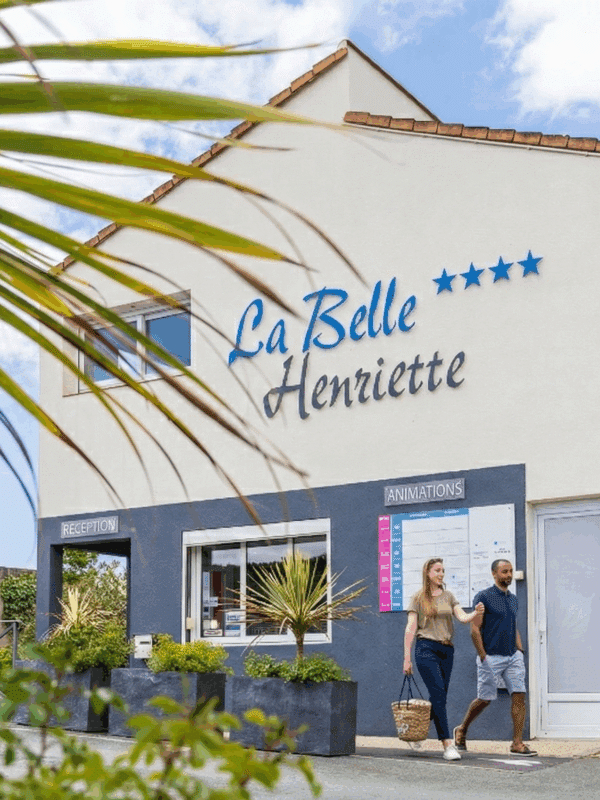 Accueil du camping la Belle-Henriette
